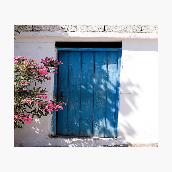 Item preview, greek blue door designed and sold by itsvalrinfret.