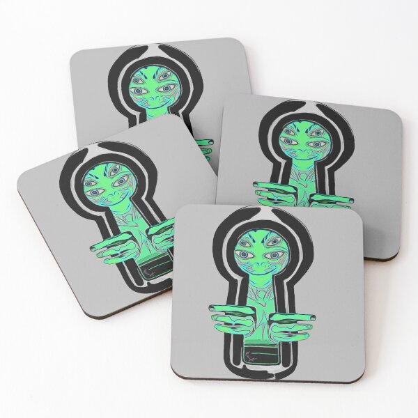 Item preview, Alien looking through the keyhole  designed and sold by bdub78.