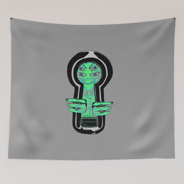 Item preview, Alien looking through the keyhole  designed and sold by bdub78.