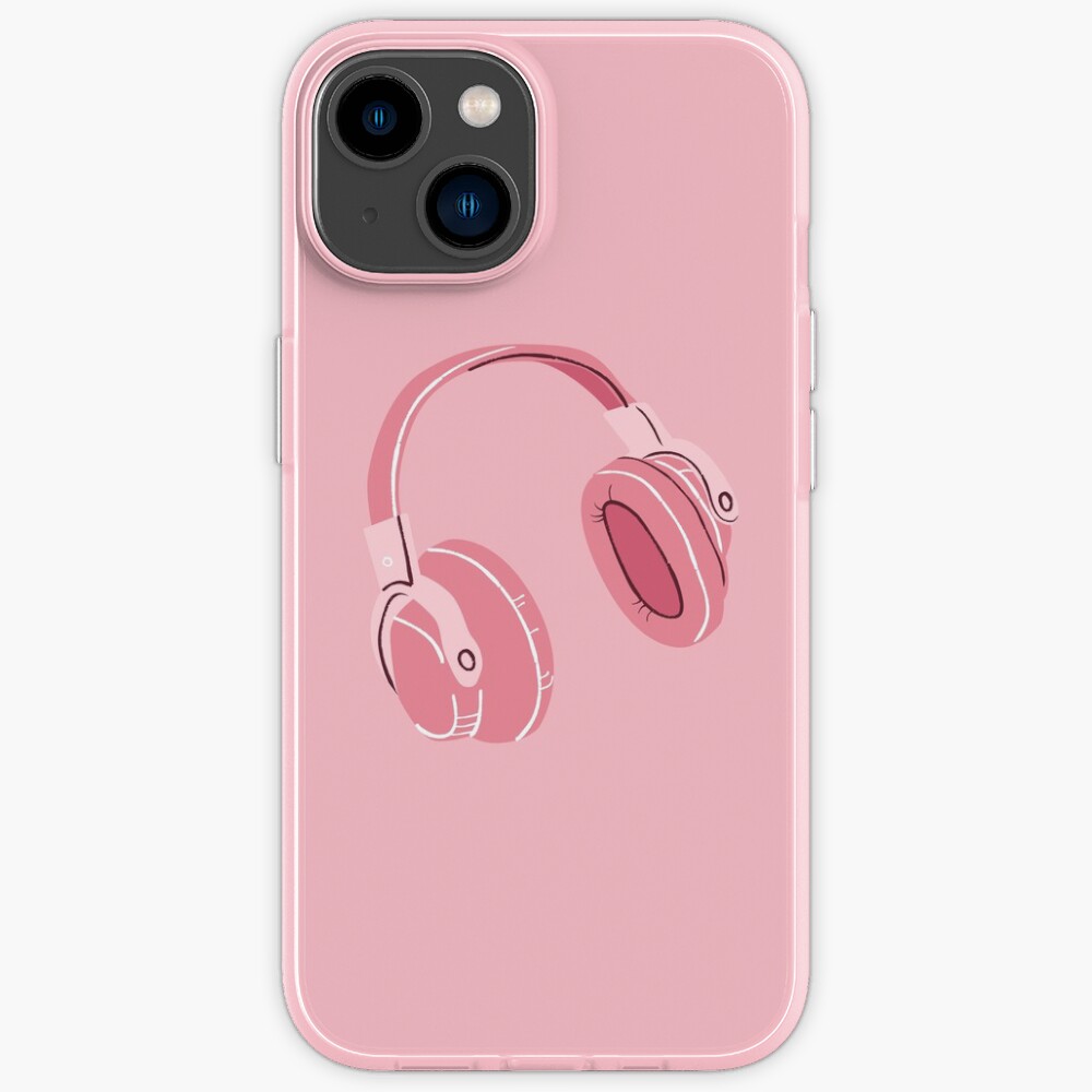 "Pink headphones" iPhone Case for Sale by Natdesigns Redbubble