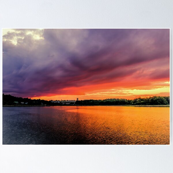 Item preview,  Colorful Sunset in Boston, Ma designed and sold by LudaNayvelt.