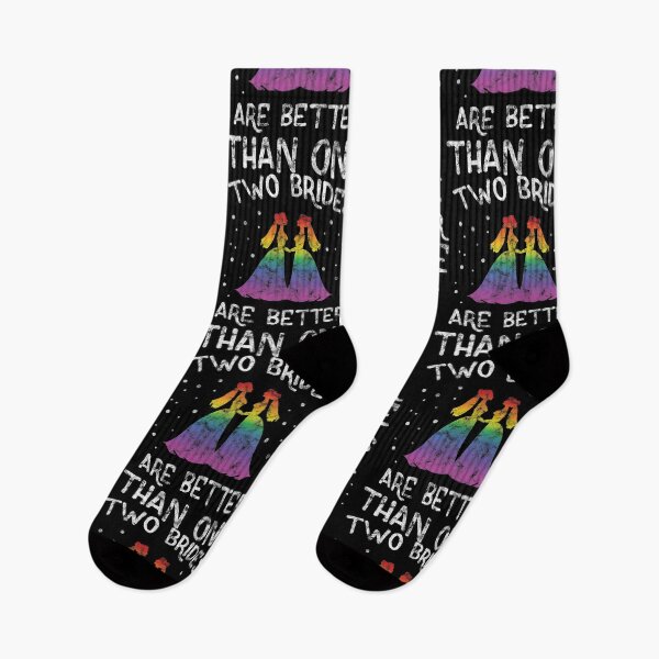 Item preview, LGBT Gay Pride Lesbian Two Brides Are Better Than One grunge designed and sold by haselshirt.