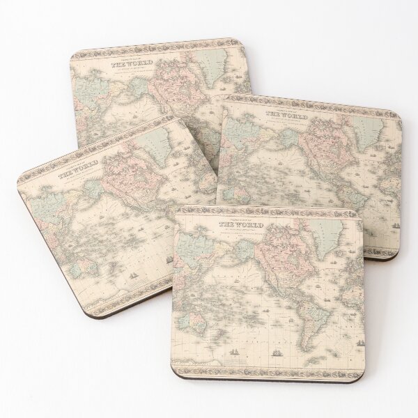 Item preview, Map of the World Vintage designed and sold by upoutandaway.