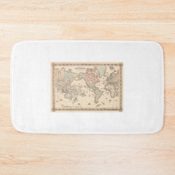 Item preview, Map of the World Vintage designed and sold by upoutandaway.