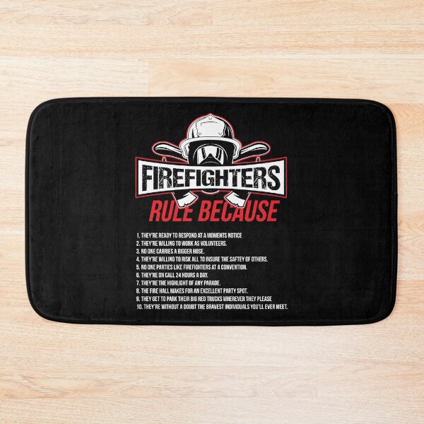 Item preview, Firefighter Rules Firemen Birthday Gift designed and sold by haselshirt.