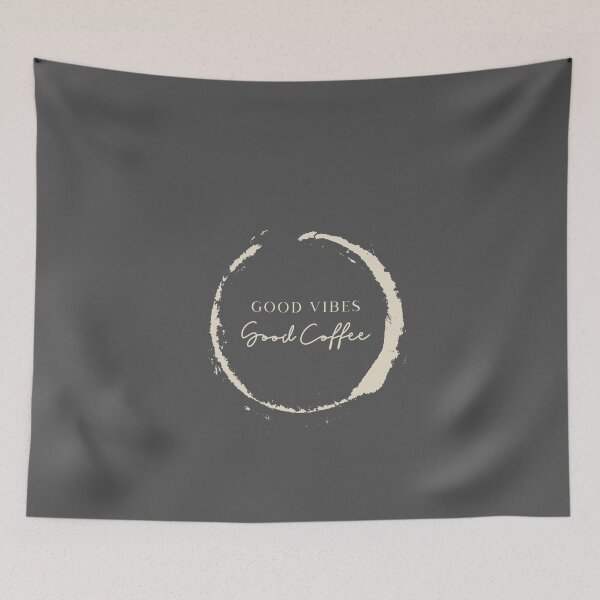 Item preview, Good Vibes Good Coffee designed and sold by CatMonkStudios.