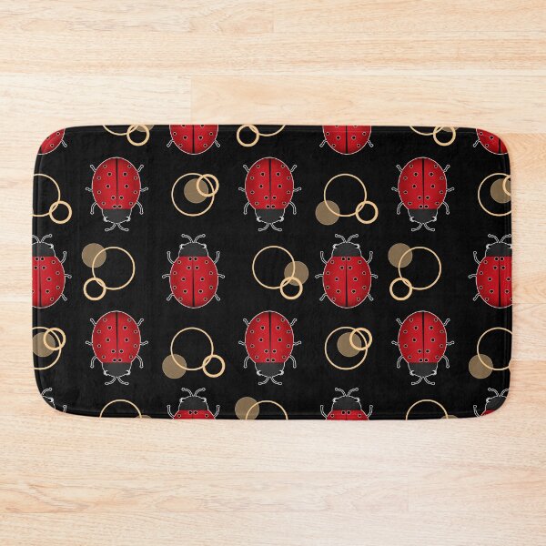 Item preview, Seamless texture black ladybug,red designed and sold by fuzzyfox.