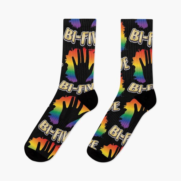 Item preview, Gay Pride Lesbian LGBT Rainbow Bi-Five High-Five designed and sold by haselshirt.