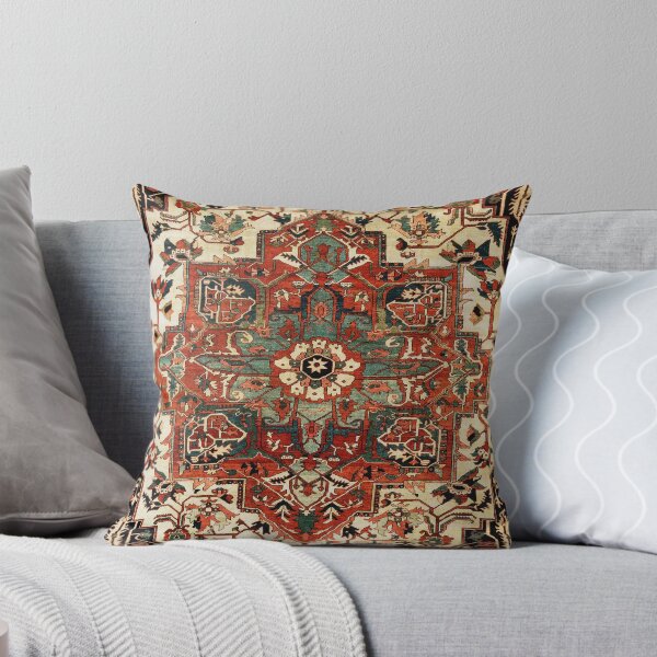 Item preview, Antique Persian Heriz Rug Print designed and sold by Vicky Brago-Mitchell®.