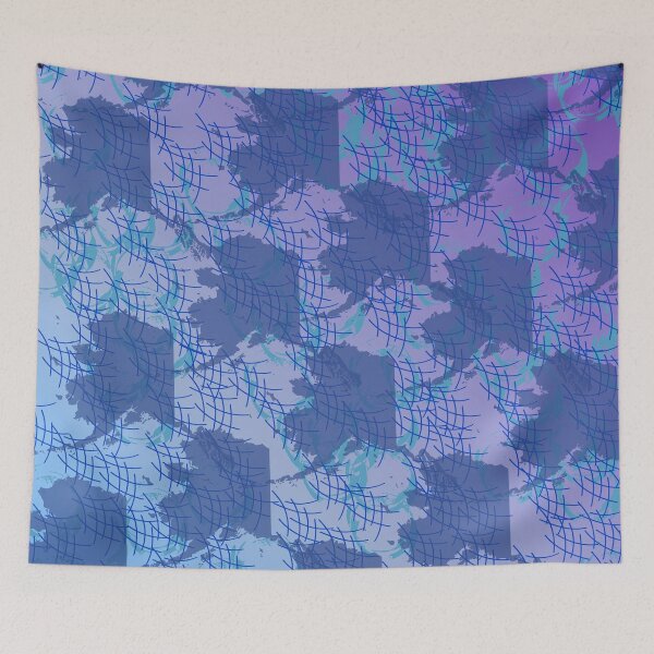 Item preview, Alaska Map Pattern Anchorage Blue designed and sold by nadya.