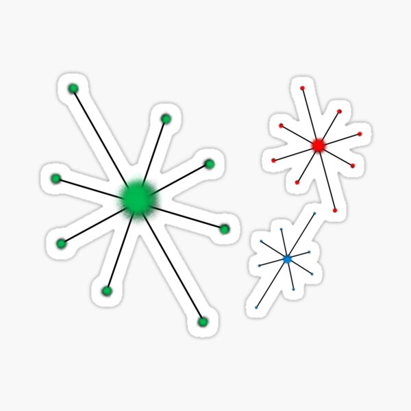 RGB stars Sticker