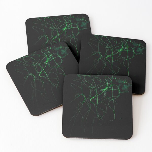 Item preview, Loose Ends Black & Green designed and sold by Deztiny Di Meo.