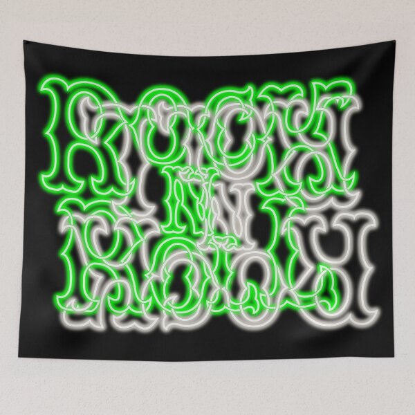 Item preview, Glowing Neon Green and White RocK n RolL Anagram designed and sold by gkillerb.