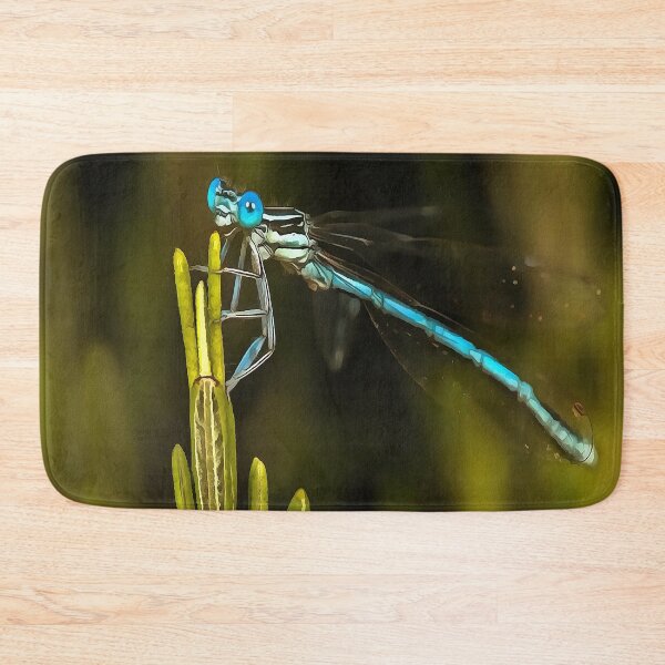 Item preview, Common Blue Damselfly Acrylic Painting designed and sold by taiche.