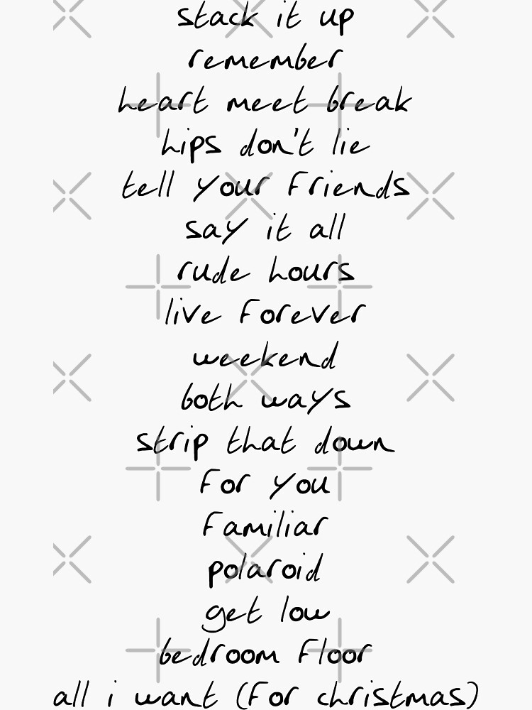 LP1 Tracklist Liam Payne Handwriting Black