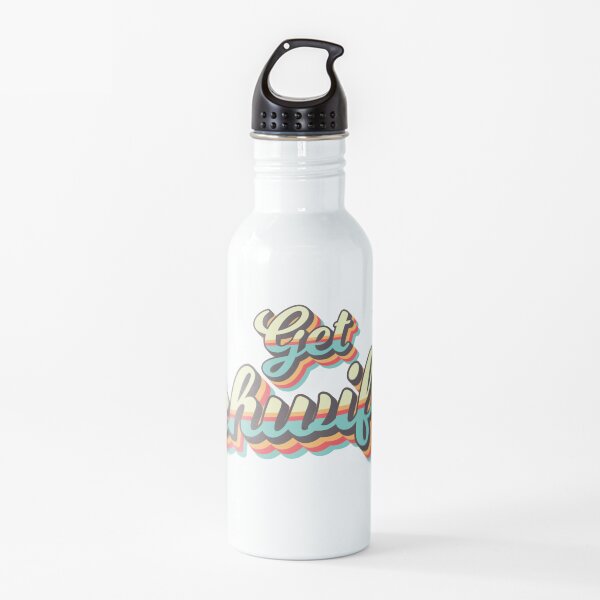 Get Schwifty from Rick and Morty ™ Retro 70s Letters Water Bottle