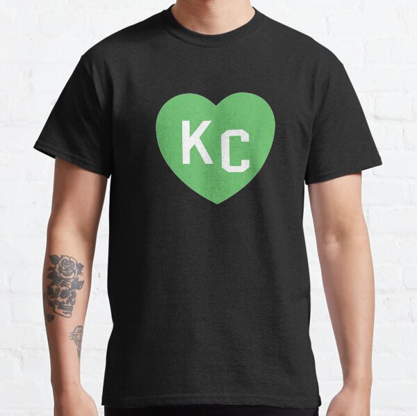 KC Heart Green Kansas City St Patricks Day Irish Love Lucky Classic T-Shirt
