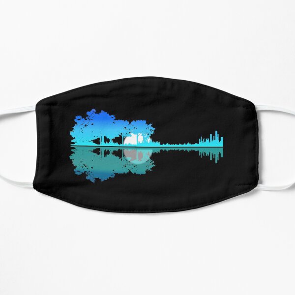 Guitar Lake Musician Guitarist Band Player Gift Mask
