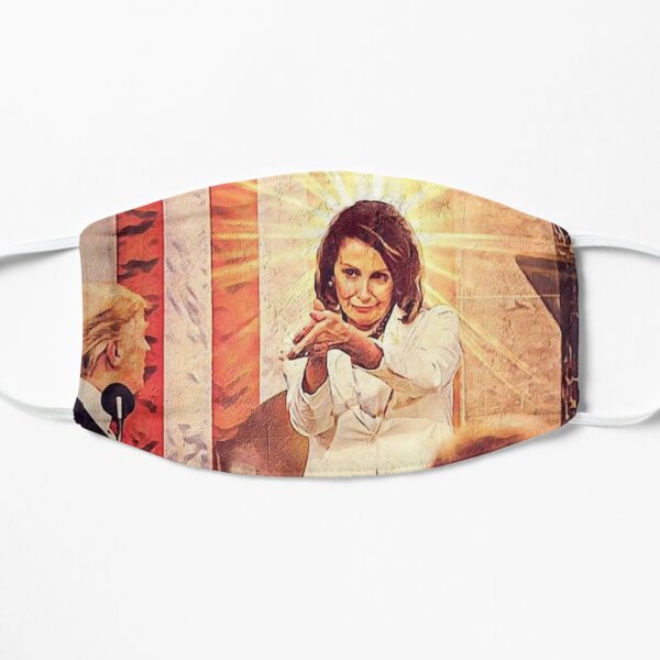 Nancy Pelosi: Patron Saint of Shade Flat Mask