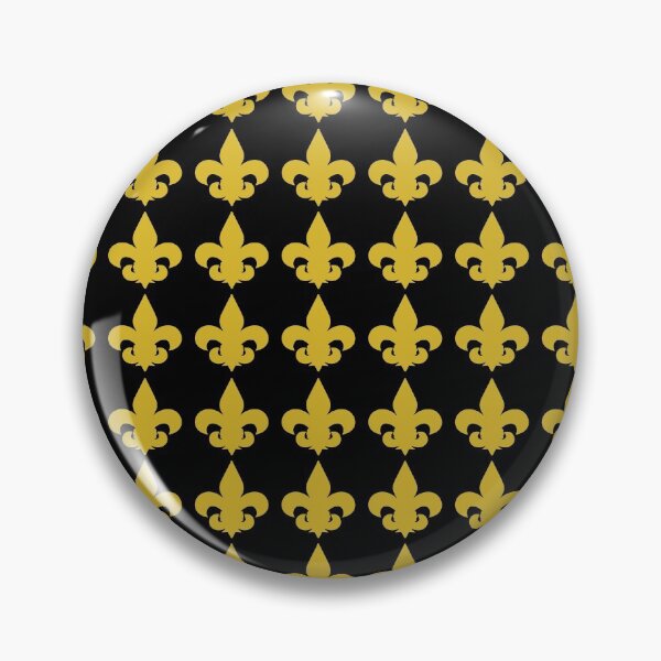 Item preview, Black and Gold Fleur de Lis Pattern designed and sold by StudioBlack.