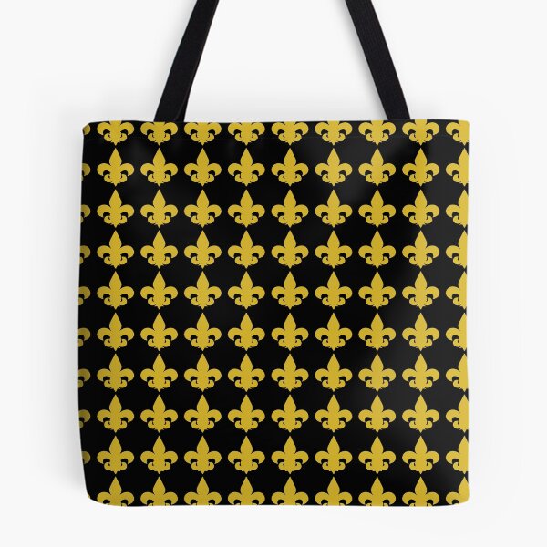 Item preview, Black and Gold Fleur de Lis Pattern designed and sold by StudioBlack.