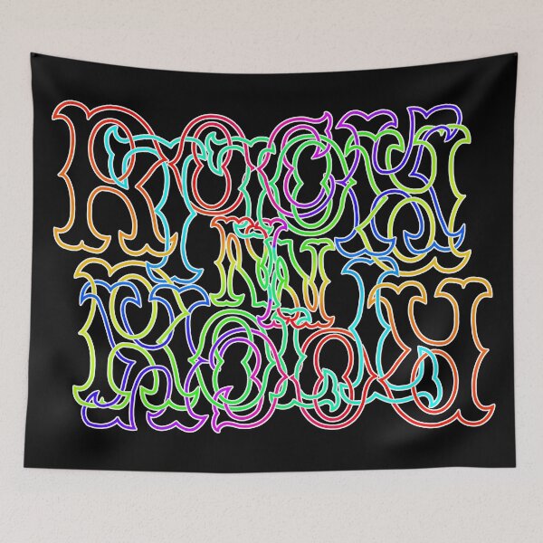 Item preview, Rainbow RocK n RolL Anagram with White Outline designed and sold by gkillerb.