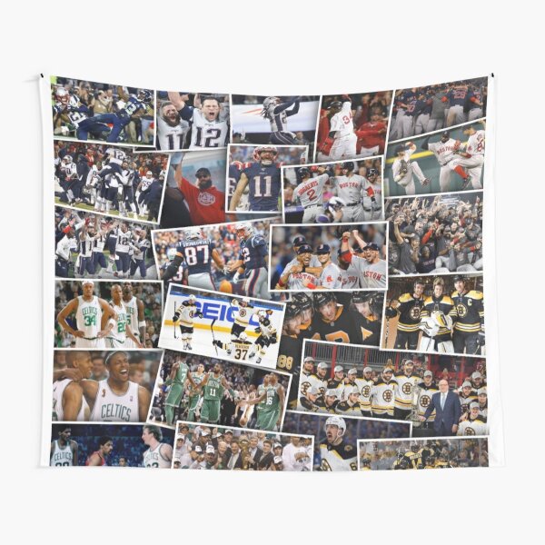 New York Professional Sport Teams Collage Tapestry by Movie Poster