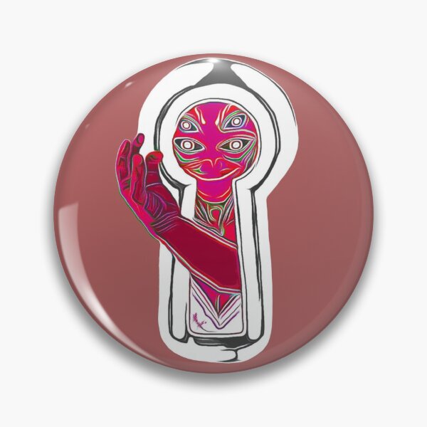 Item preview, Alien reaching through keyhole negative  designed and sold by bdub78.