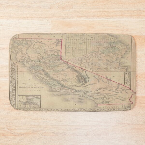 Item preview, Vintage Map Of California designed and sold by Slydell1.