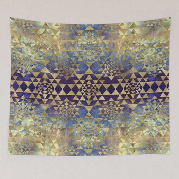 Item preview, Sri Yantra  / Sri Chakra Pattern - Gold and Marble designed and sold by Nartissima.