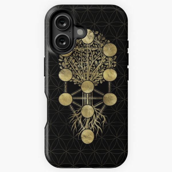 Item preview, Kabbalah The Tree of Life Gold on Black N2 designed and sold by Nartissima.