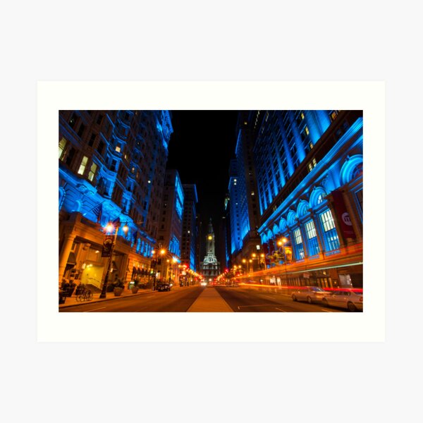 Broad Street City Lights, Philadelphia Art Print