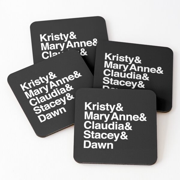Item preview, Babysitters Club Helvetica Names (Original 5) (White Version) designed and sold by ijanet.