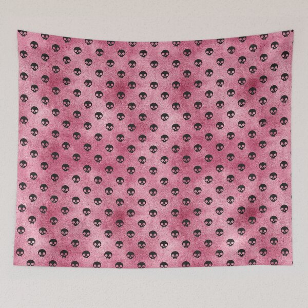 Item preview, Girly Skulls Pink Black Pattern designed and sold by 4Craig.