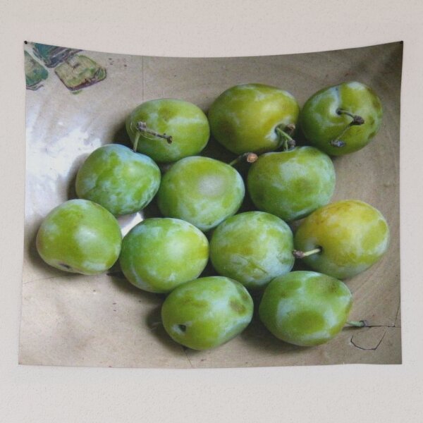 Item preview, Greengages Displayed In A Ceramic Bowl designed and sold by taiche.