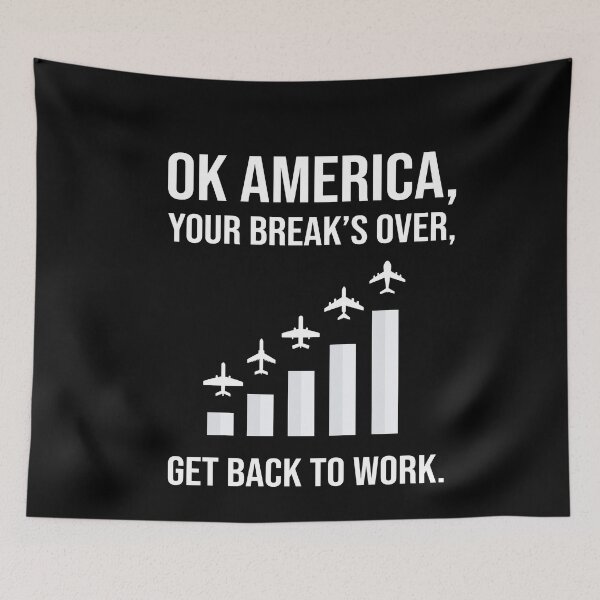 Item preview, Ok America Your Break's Over Get Back To Work . designed and sold by Merch By ika.