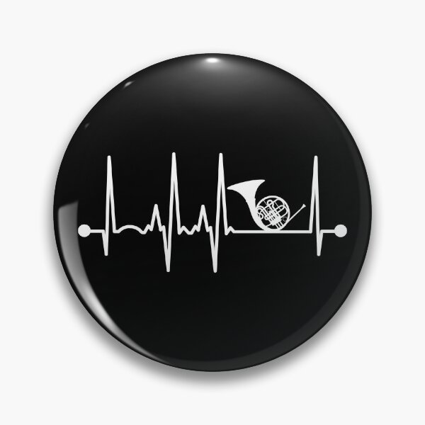 Item preview, French Horn Heartbeat designed and sold by teesaurus.