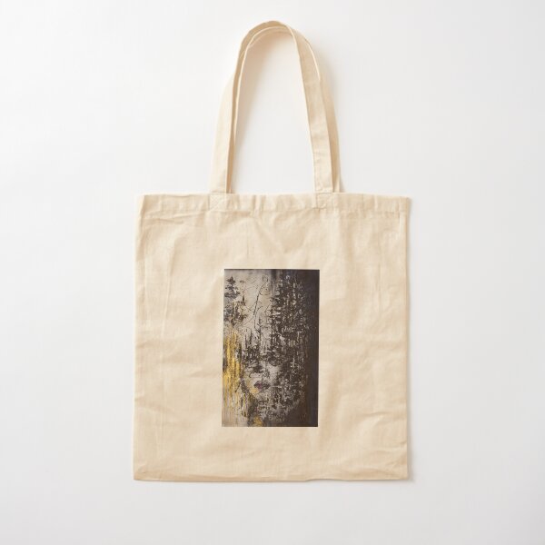 Face in Trees Cotton Tote Bag