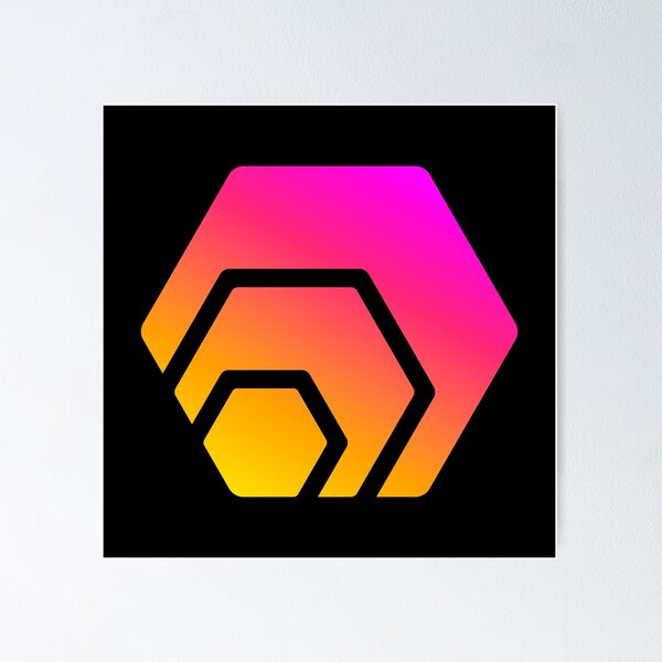 Artikel-Vorschau von HEX Crypto Hexagon Logo, designt und verkauft von misdememeor.
