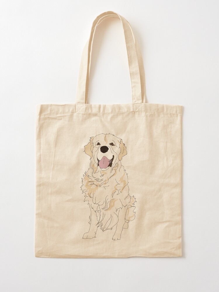 golden retriever tote bag