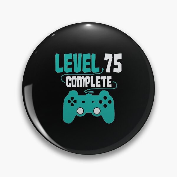 Item preview, Gamer Shirt Level 75 Complete Gaming Birthday Gift Tee designed and sold by haselshirt.