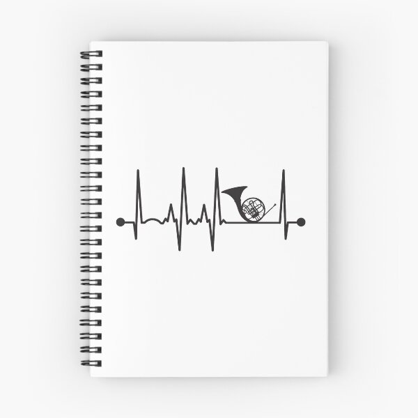 Item preview, French Horn Heartbeat designed and sold by teesaurus.