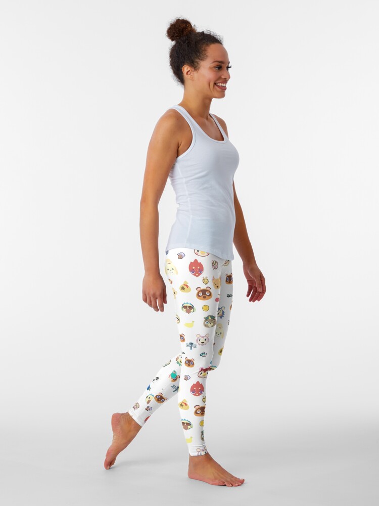 Alternate view of animal crossing cute pattern Leggings