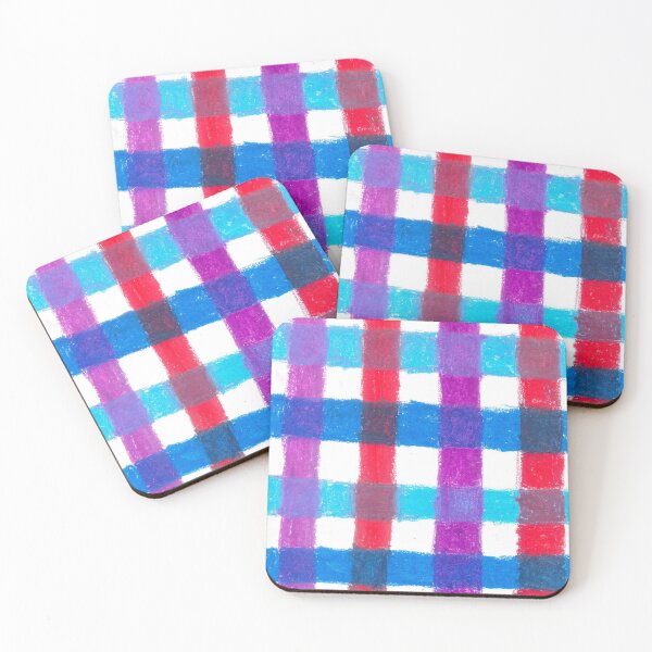 Item preview, Blue red purple checkered pattern designed and sold by lion-house.