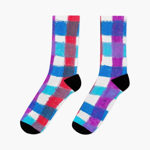 Item preview, Blue red purple checkered pattern designed and sold by lion-house.