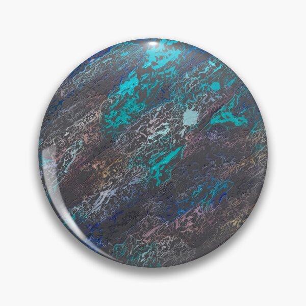 Item preview, psychedelic splash painting texture abstract background in blue and black designed and sold by Mrvell.