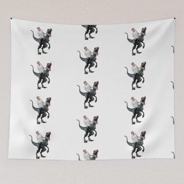 Item preview, Angela Merkel riding a velociraptor designed and sold by pbportfolio.