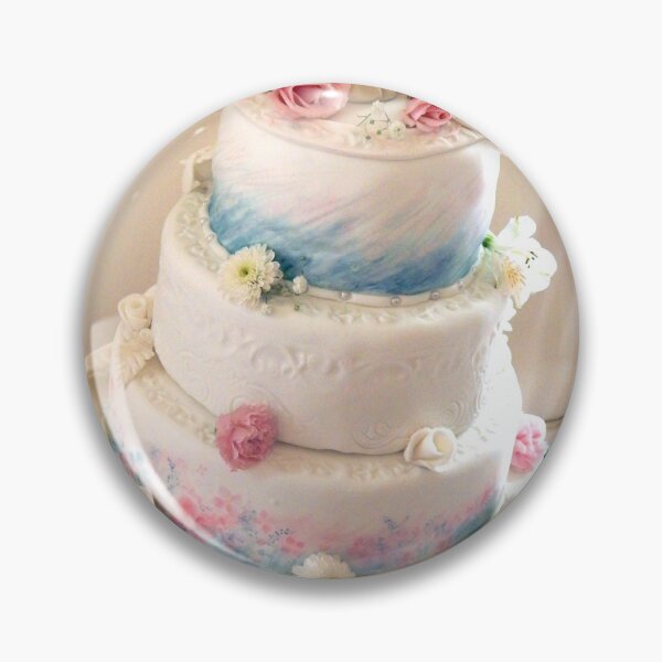 Item preview, Watercolor four layer wedding cake designed and sold by Stephanie  Skeem.