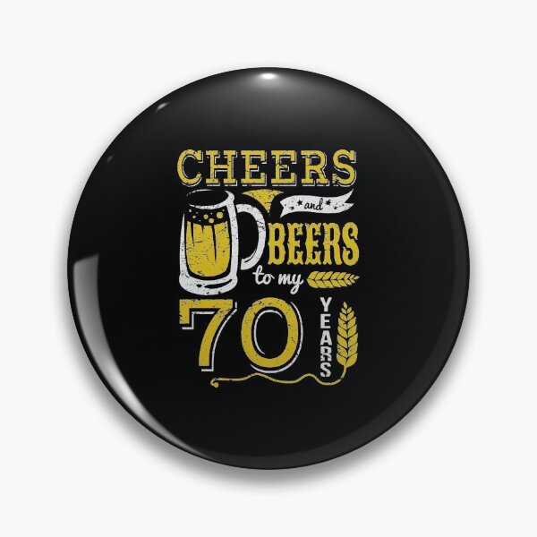 Item preview, Cheers and Beers 70th Birthday Gift Idea designed and sold by haselshirt.