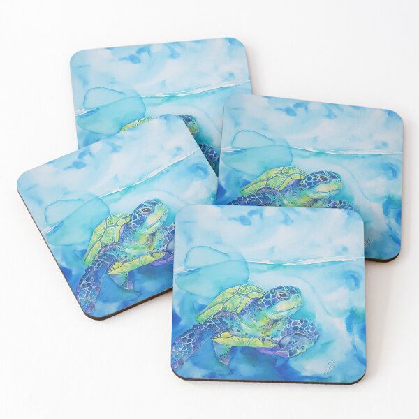 Item preview, Turquoise Turtle designed and sold by Saltyartmia.